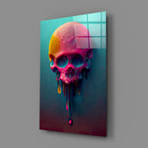 Melt of the Skull Glass Art  || Designer Collection.